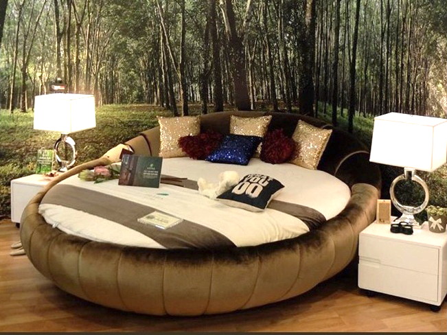 Круглая кровать с матрасом из 100% натурального латекса "Round Bed ...