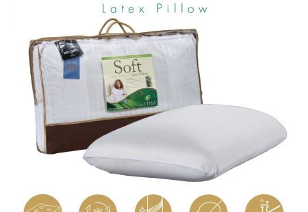Подушка из 100% натурального латекса "Soft"