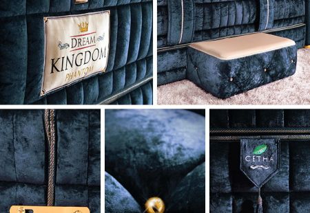 Дизайнерская кровать с матрасом из 100% натурального латекса коллекция &quot;Dream Kingdom&quot;